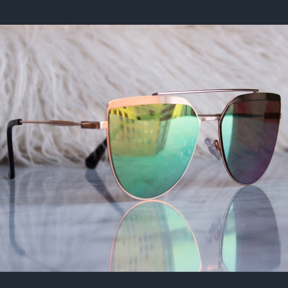 Aviator Sunglasses - Purple/Green - Picture 2 of 4